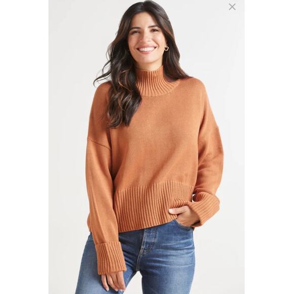 Evereve 525 Blair Sweater Toasted Almond S - Picture 1 of 6